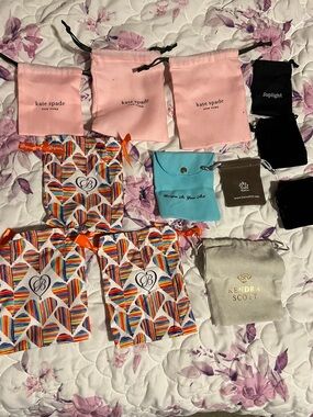kate spade Pink Jewelry Pouch; Kendra Scott; brighton Accessory Bags